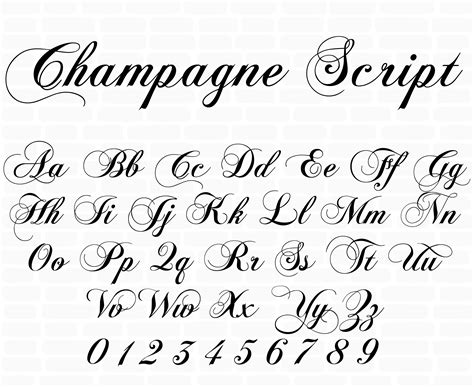 Script > Calligraphy fonts .
